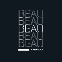 Beau and Bae (White Print), Men's T Design