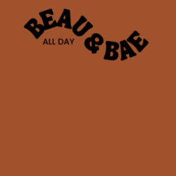 Beau and Bae All Day (Black Print), Women's T Design
