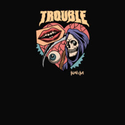 Trouble, Men's Stone Wash T Design