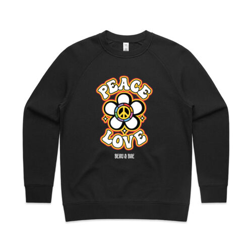 Peace & Love, Women's Sweater Thumbnail