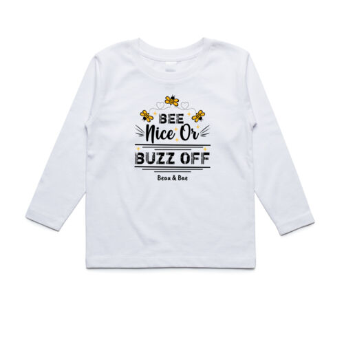 Bee Nice, Girls Long Sleeve T Thumbnail