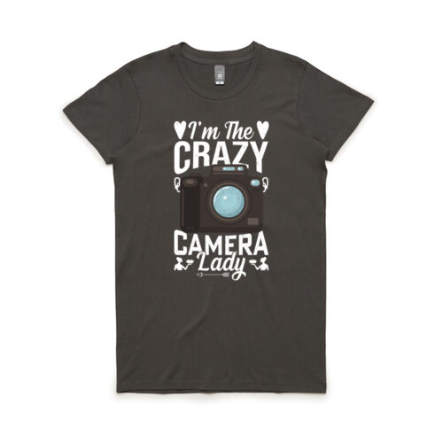 Crazy Camera Lady, Women's T Thumbnail