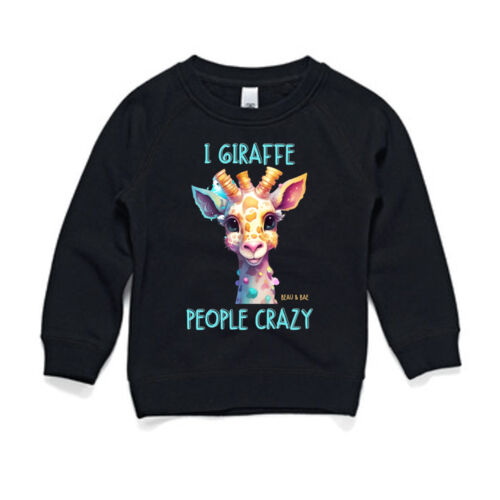 I Giraffe People Crazy, Girls Sweater Thumbnail